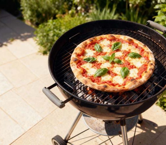 Pizza van de BBQ