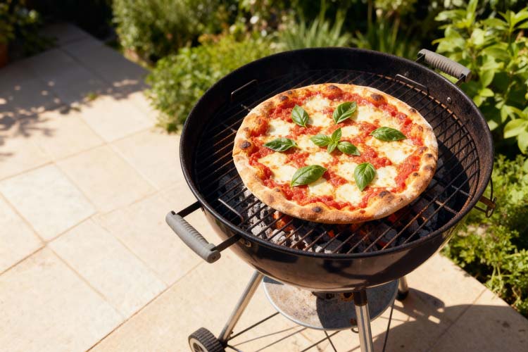 Pizza van de BBQ