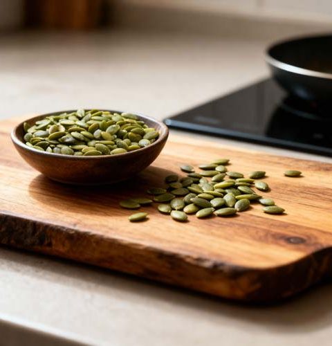 Pompoenpitten bakken