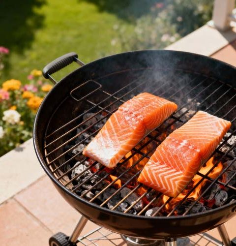 Zalm op de bbq