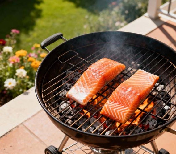 Zalm op de bbq