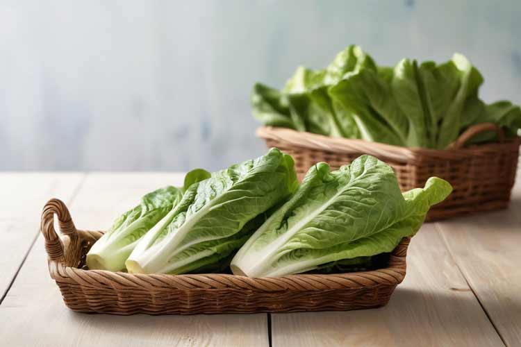 Romaine sla bakken