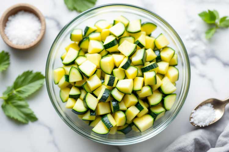 Courgette koken