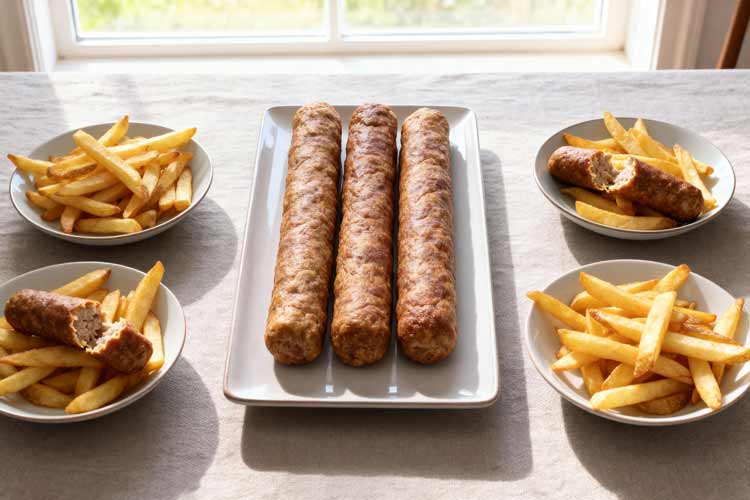 Frikandel opwarmen