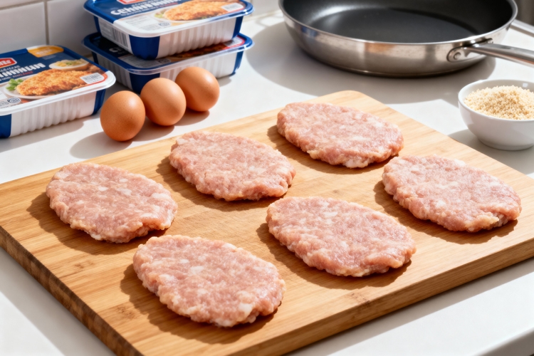 Gehaktschnitzel bakken