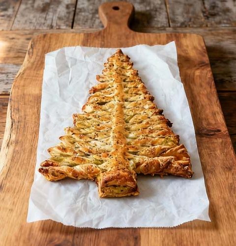 Bladerdeeg kerstboom maken