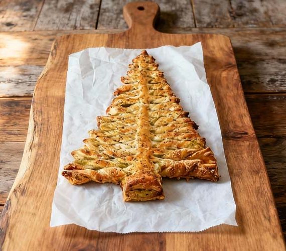 Bladerdeeg kerstboom maken