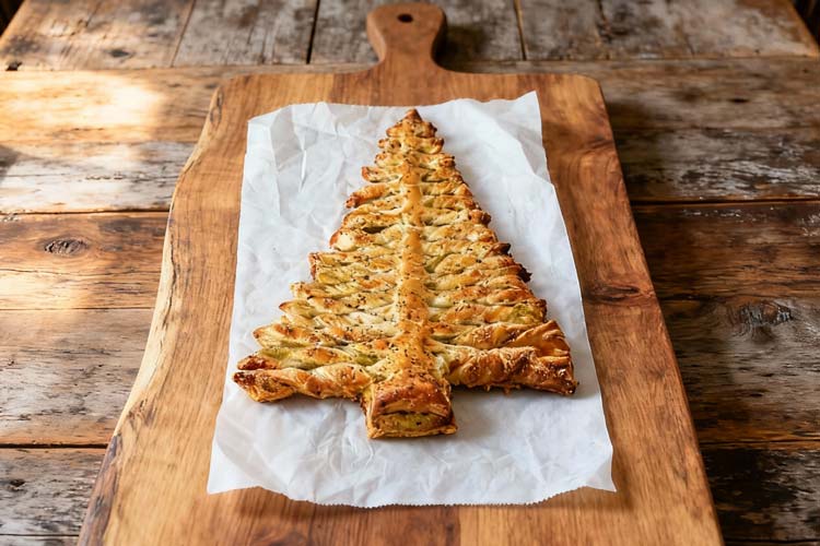 Bladerdeeg kerstboom maken