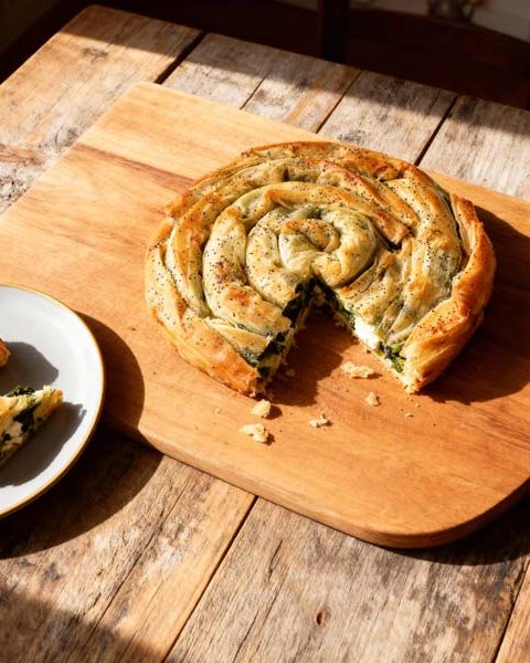 Börek met feta en spinazie maken