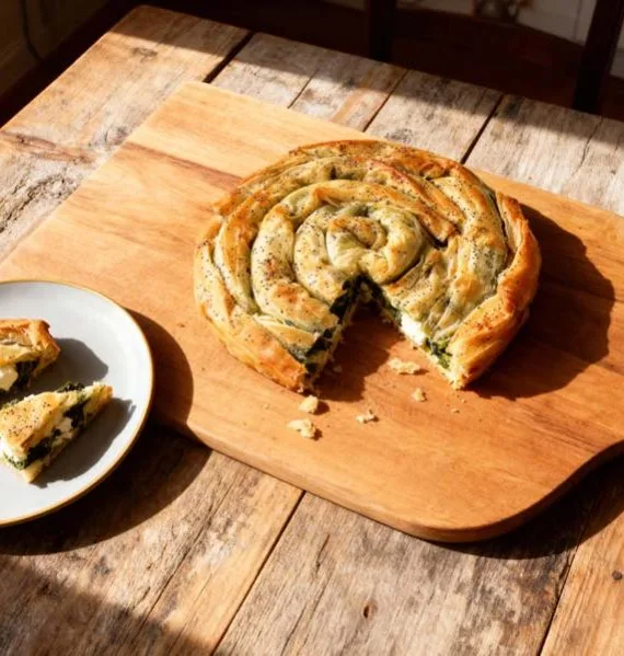 Börek met feta en spinazie maken