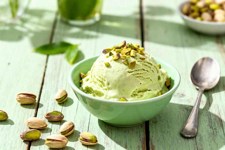 Pistache ijs maken