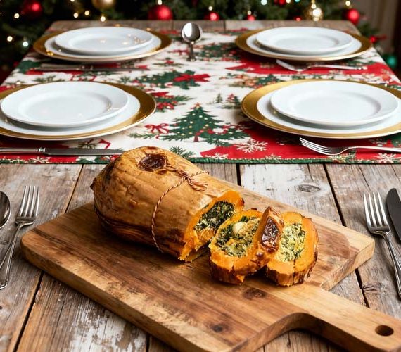 Pompoenrollade bakken