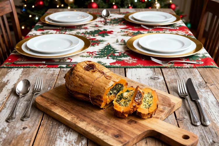 Pompoenrollade bakken