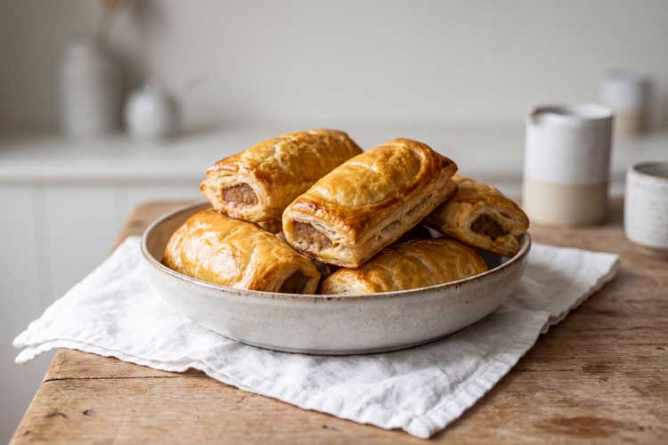 Saucijzenbroodje opwarmen