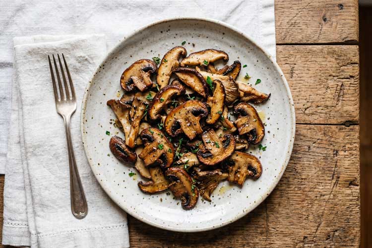 Champignons bakken
