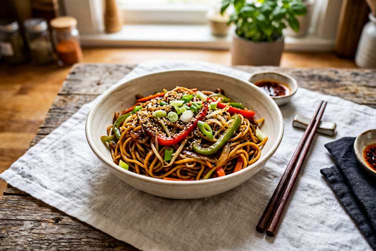 Chow mein maken