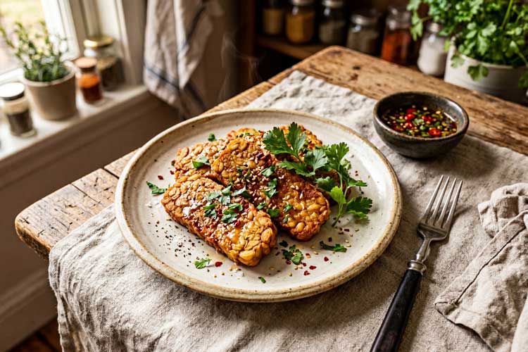 Tempeh bakken