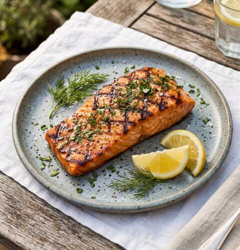 Zalm op de bbq