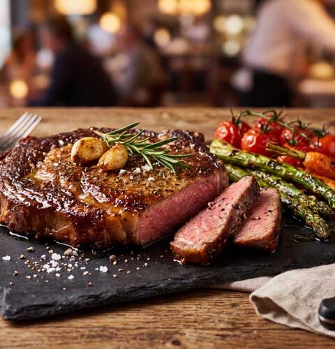 Entrecote bakken