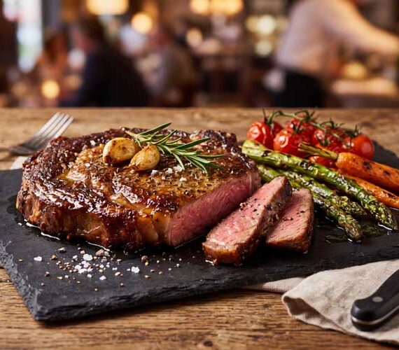 Entrecote bakken