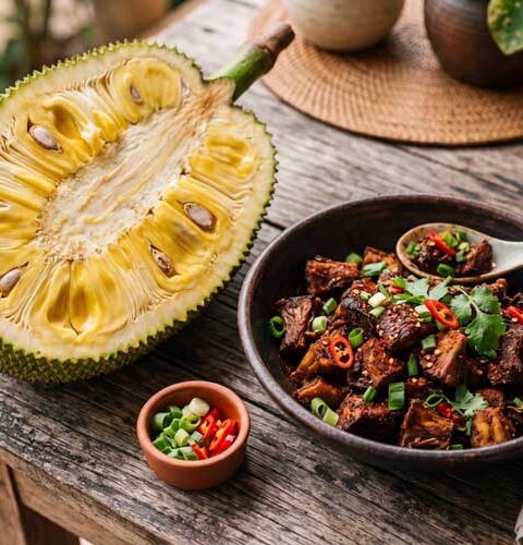 Jackfruit bakken