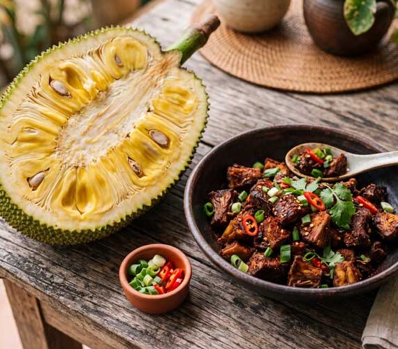 Jackfruit bakken