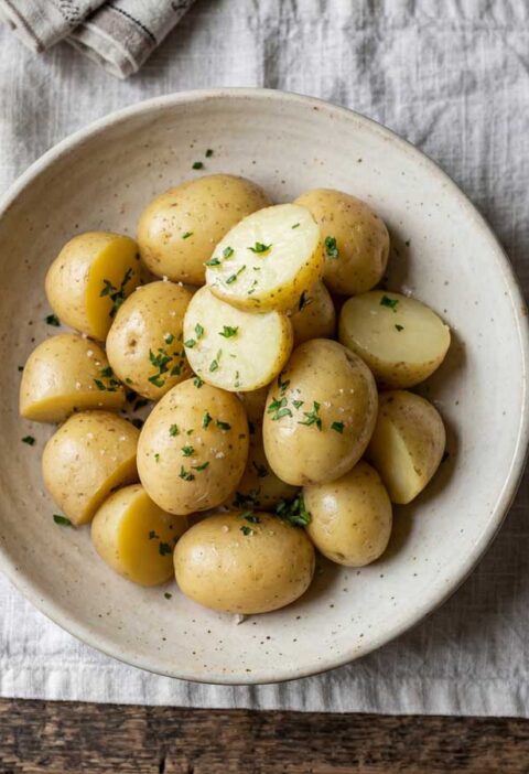 Aardappelen koken met zout en water