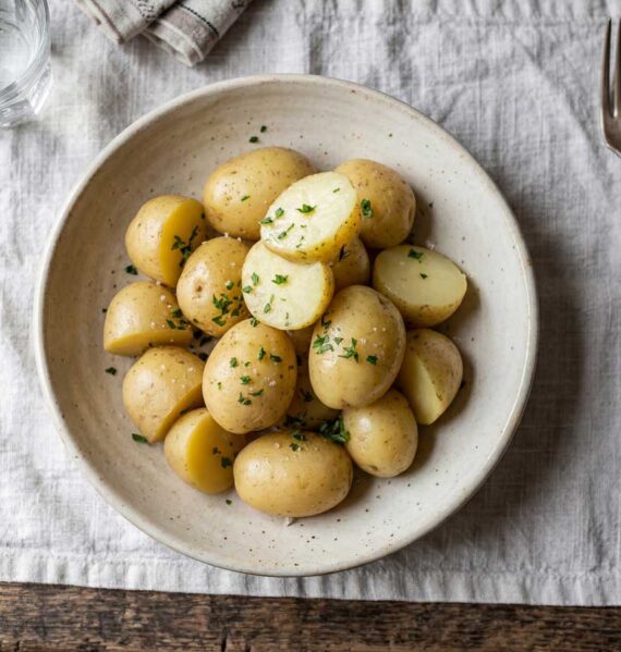 Aardappelen koken met zout en water