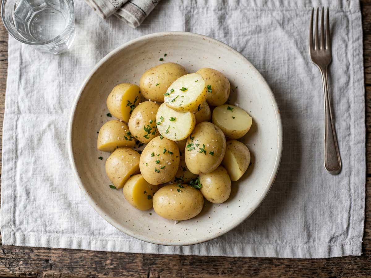 Aardappelen koken met zout en water