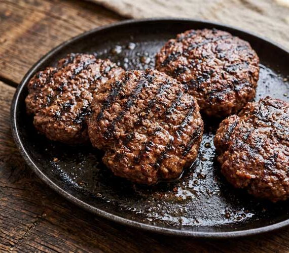 Beefburger bakken