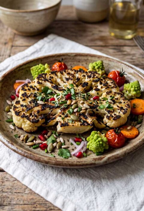 Bloemkoolsteak op de bbq