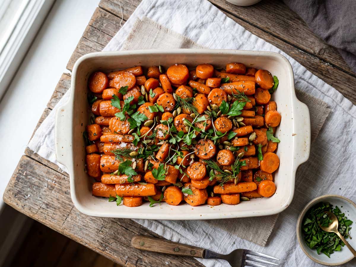 Bospeen koken in een normale pan