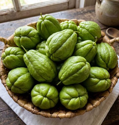 Chayote koken in 2 liter water