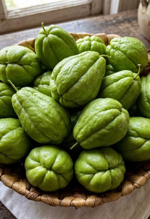 Chayote koken in 2 liter water
