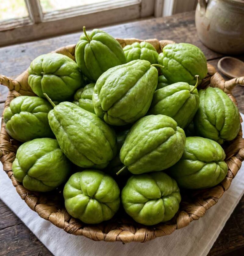 Chayote koken in 2 liter water