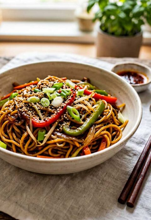 Chow mein maken, erg lekker