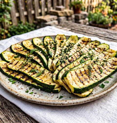 Courgette op de BBQ
