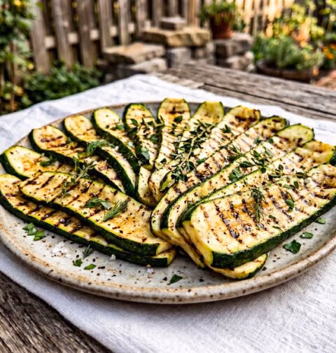 Courgette op de BBQ