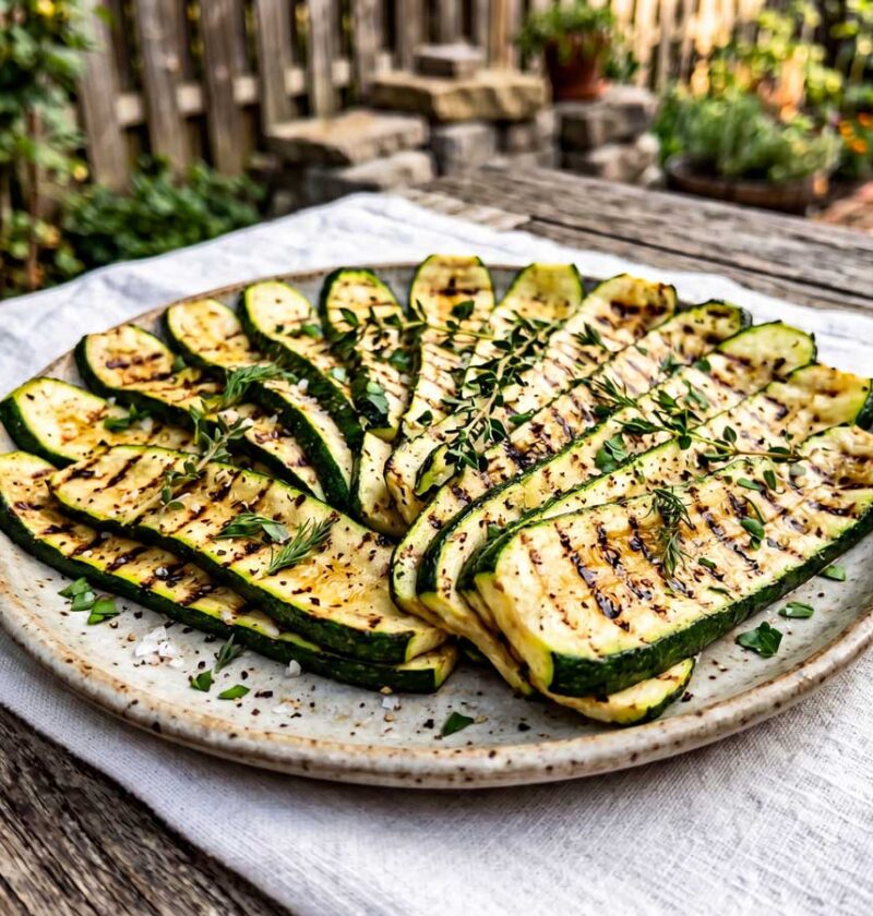 Courgette op de BBQ