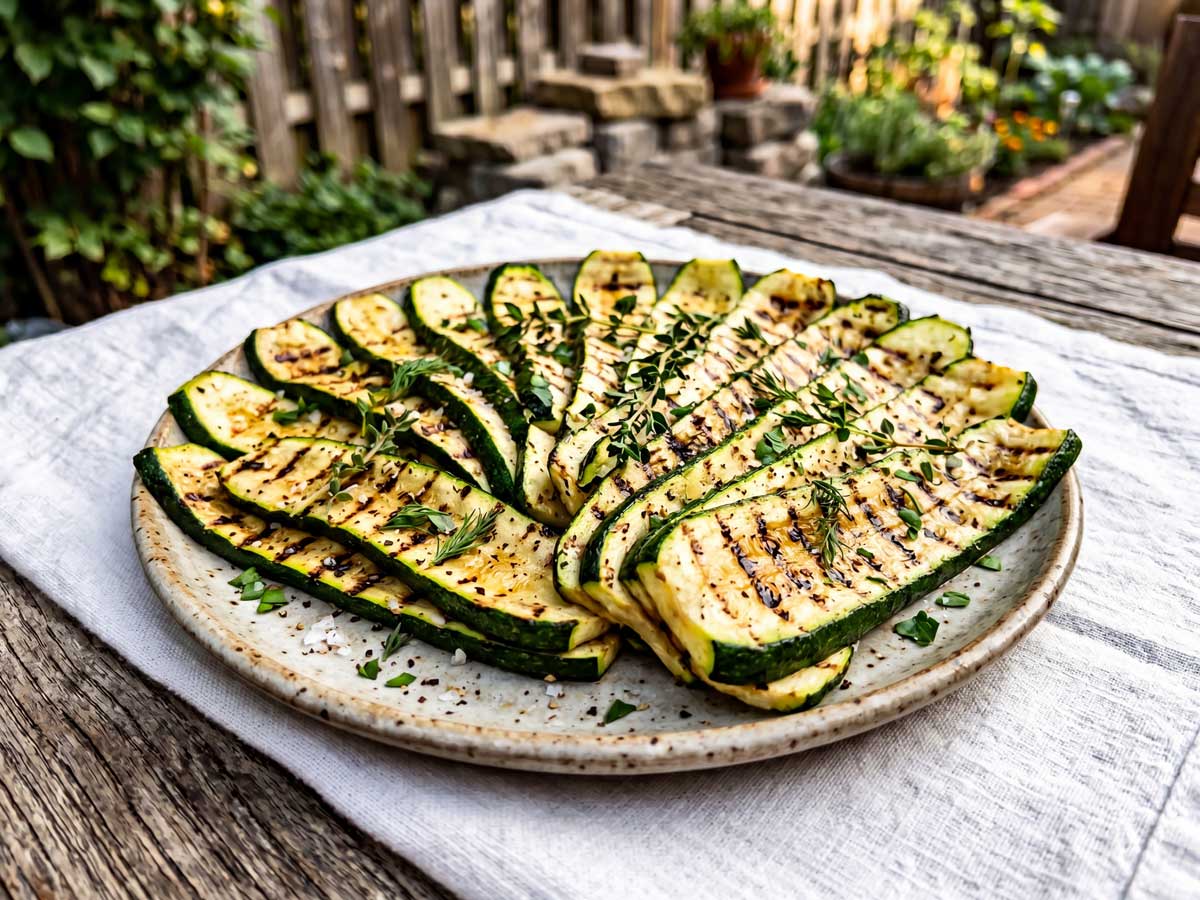 Courgette op de BBQ