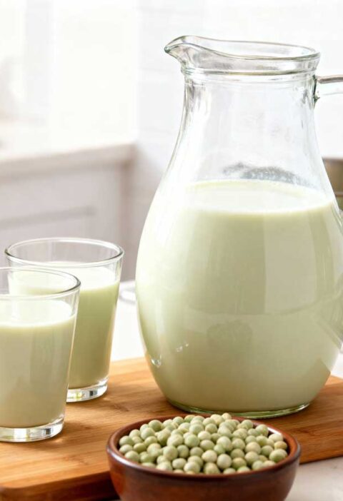 Erwtenmelk maken, maar eerst weken