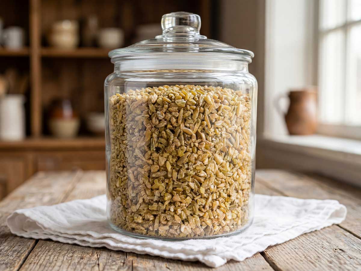Freekeh koken in ruim water met zout