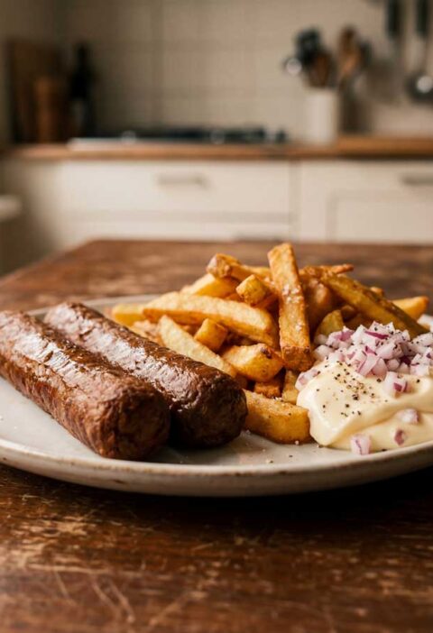 Frikandel opwarmen in een airfryer