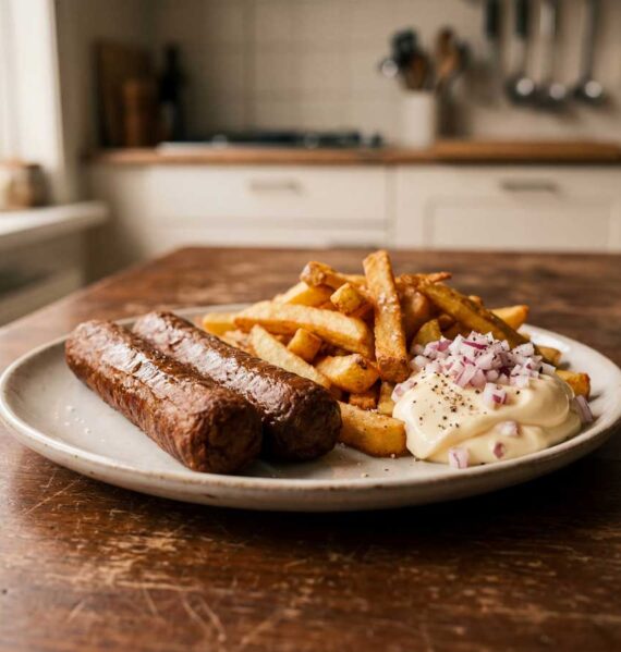 Frikandel opwarmen in een airfryer