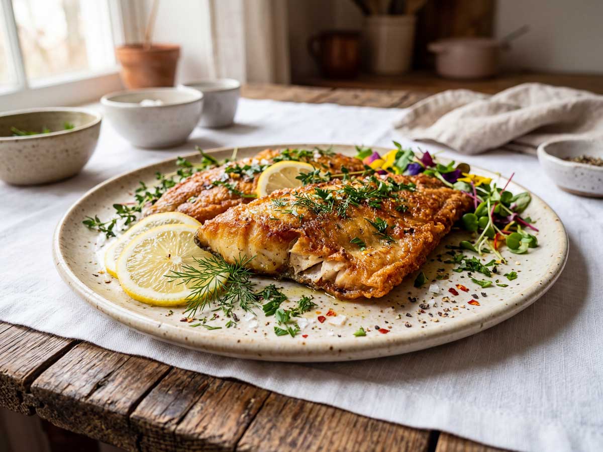 Gebakken vis opwarmen in de oven