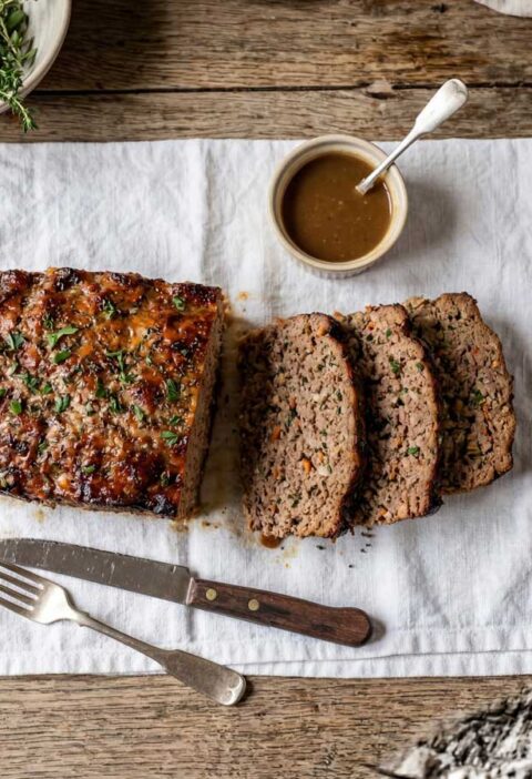 Gehaktbrood opwarmen in een oven