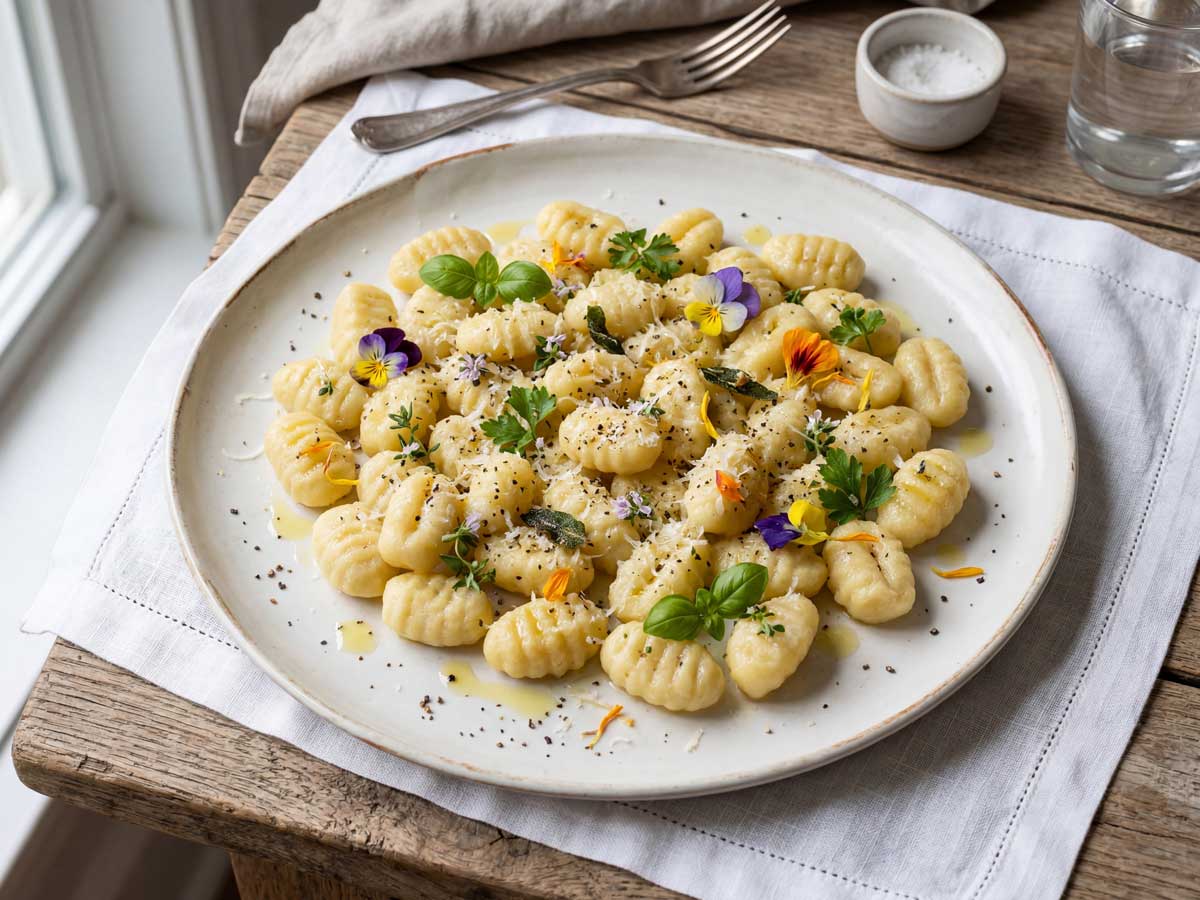 Gnocchi koken in een gewone pan