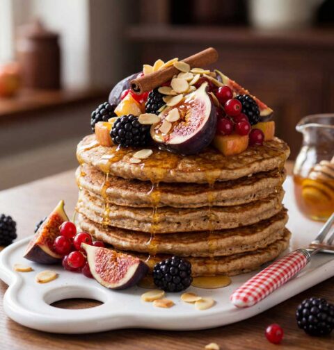 Havermoutpannenkoeken maken in een koekenpan