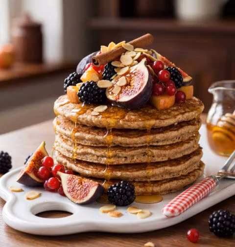 Havermoutpannenkoeken maken in een koekenpan