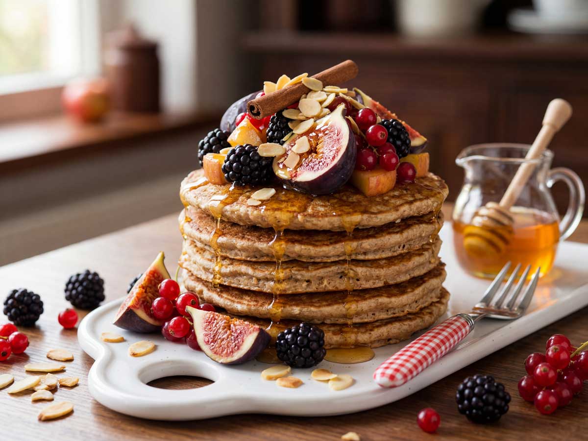 Havermoutpannenkoeken maken in een koekenpan